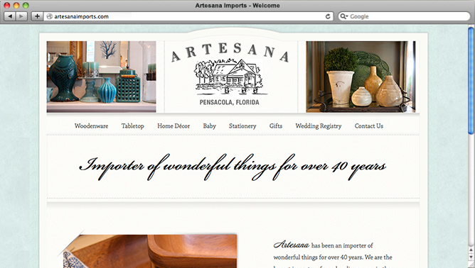 artesana website
