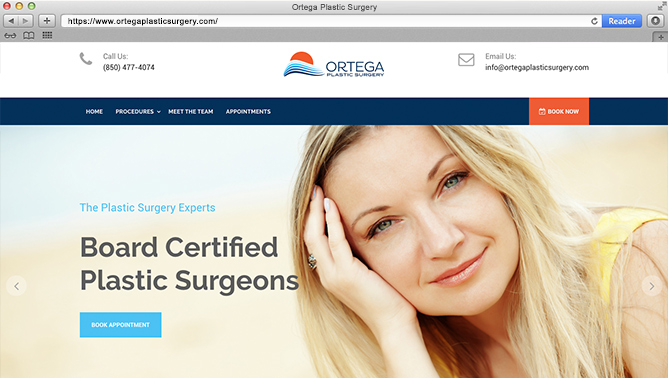 Ortega Plastic Surgery Website